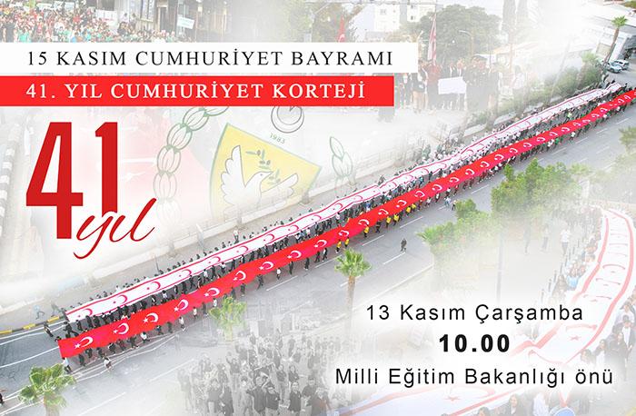 15 Kasım Cumhuriyet Bayramı “41. Yıl Cumhuriyet Korteji” İle Coşkuyla Kutlanacak