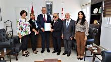 Bakan Çavuşoğlu, Kıbrıs Türk Engelliler Federasyonu’nu Kabul Etti