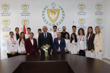 Çavuşoğlu, Güzelyurt Meslek Lisesi Turizm Alanı Öğrencilerini Kabul Etti